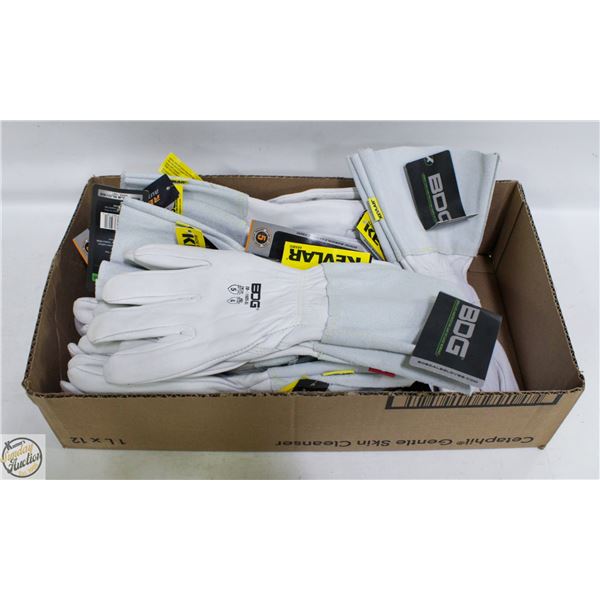 FLAT OF NEW BDG SIZE XL GOATSKIN LEATHER