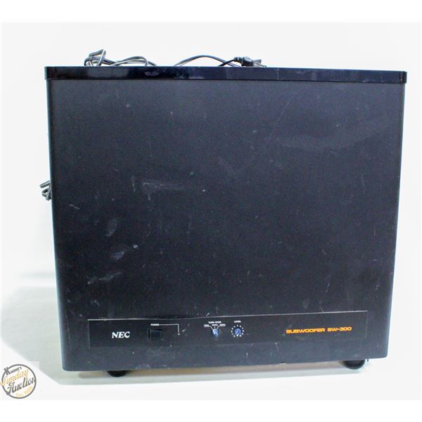 NEC SUBWOOFER MODEL SW-300E POWER