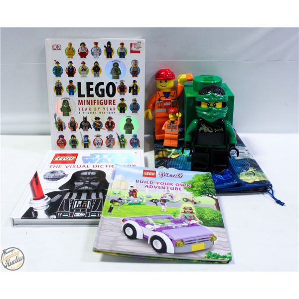 BOX W/ LEGO COLLECTIBLES