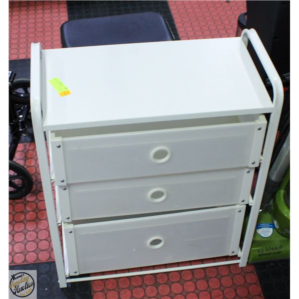 3 TIER SHELVING UNIT H-24" W-74" L-22"