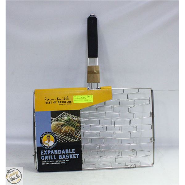 NEW STEVEN RAICHLEN EXPANDABLE GRILL BASKET