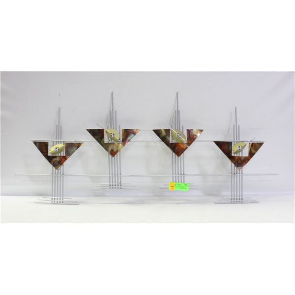 SHOW HOME FLOOR MODEL - MODERN METAL WALL DECOR