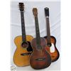 3 VINTAGE GUITARS TOGETHER NEED TLC-ESTATE