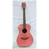 VINTAGE DAISY ROCK PINK ACOUSTIC GUITAR