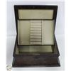 BOMBAY CO LARGE WOOD JEWELRY BOX-ESTATE
