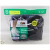 Image 1 : BLACK ANKLE SOCKS 6-12 SIZE 6-PACK FRUIT OF