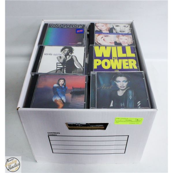 DJ ESTATE BOX OF VARIOUS MUSIC CDS