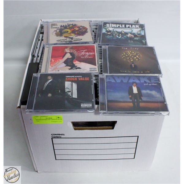 DJ ESTATE BOX OF VARIOUS MUSIC CDS
