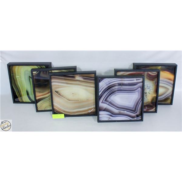 SHOWROOM FLOOR MODEL 6 SQUARE FRAMED