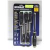 Image 1 : NEW KOBALT 6PC DIAMOND COATED TIP SCREWDRIVER SET