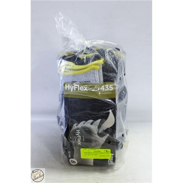 NEW PACK HYFLEX ANSELL 12PR CUT PROTECTION