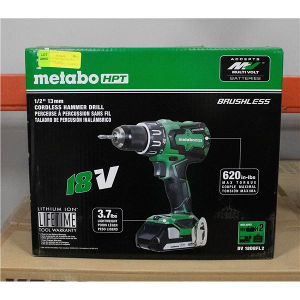 BRAND NEW METABO 18V HPT HAMMER DRILL KIT