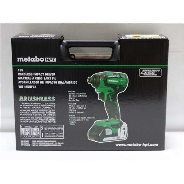 BRAND NEW METABO HPT 18VOLT CORDLESS IMPACT DRIVER