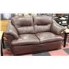 Image 1 : GENUINE LEATHER LOVESEAT