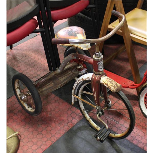 ANTIQUE RED LINE TRICYCLE-ESTATE