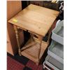 2 TIER WOODEN PLANT STAND H-30" W-18" L-20"