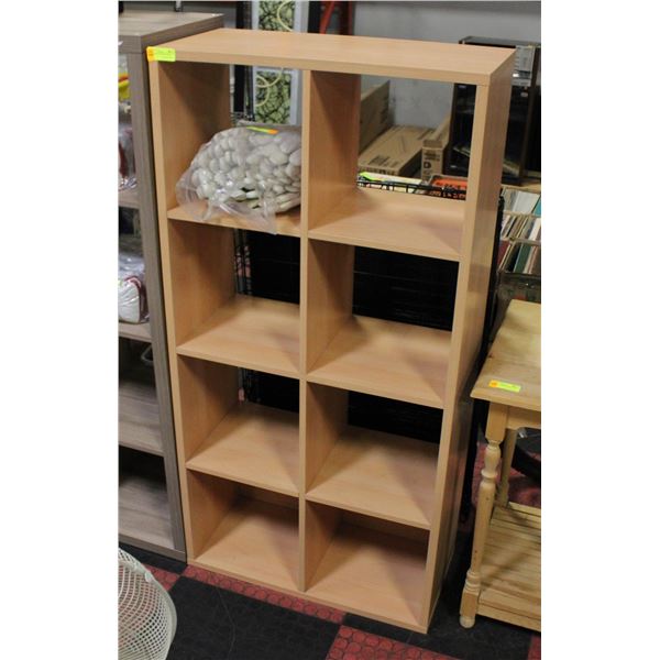 8 CUBBY SHELF H-56.5" W-13.5" L-28"