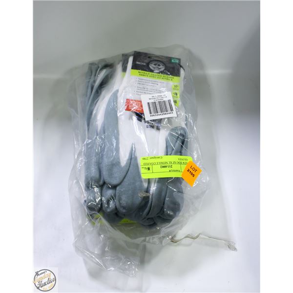 NEW BDG SZ XL NITRILE COATED GLOVES