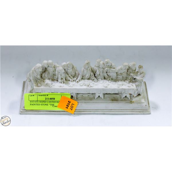 ESTATE HAND CASTED HAND PAINTED STONE "THE