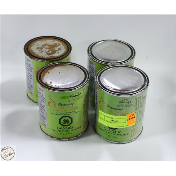 4 PK OF GEL FUEL