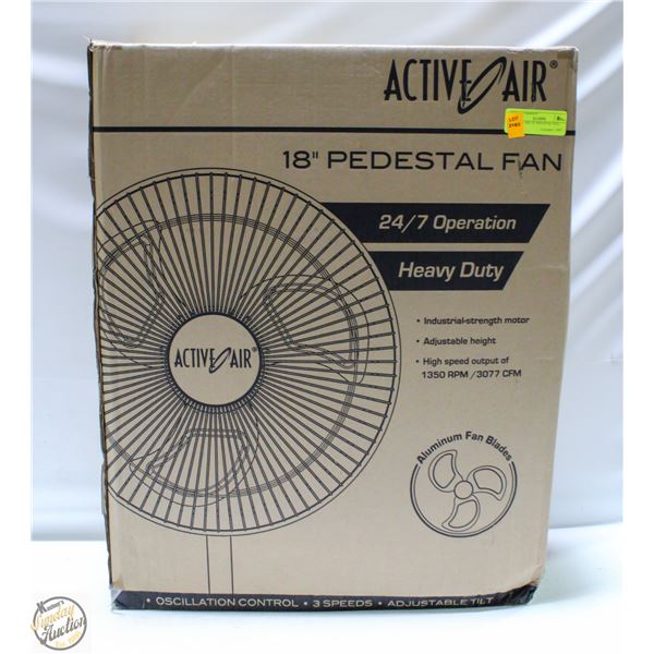 ACTIVE AIR 18” PEDESTAL FAN