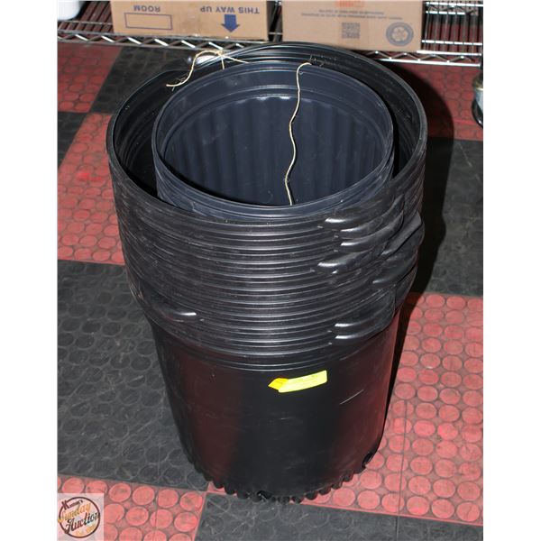 10 @ 10 GALLON POT WHITE RIDGE BW 0010