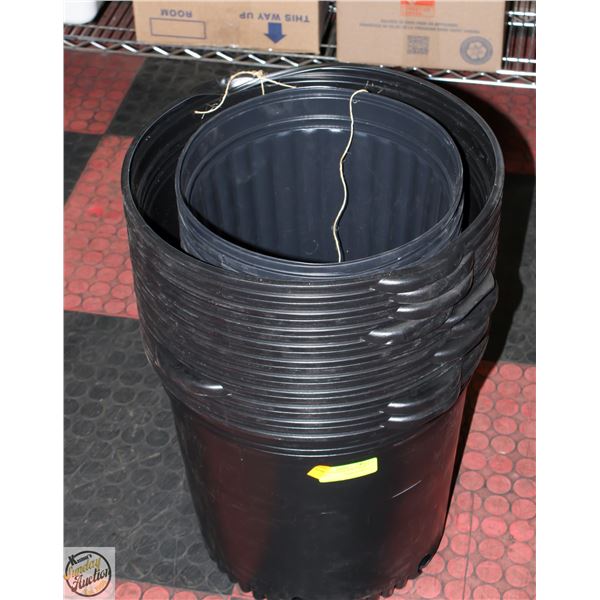 10 @ 10 GALLON POT WHITE RIDGE BW 0010