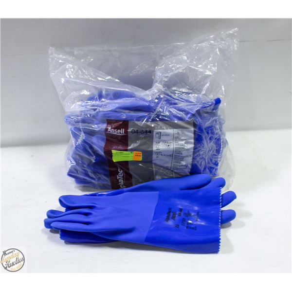 BAG OF UNUSED OLD STOCK ANSELL BLUE SZ 11
