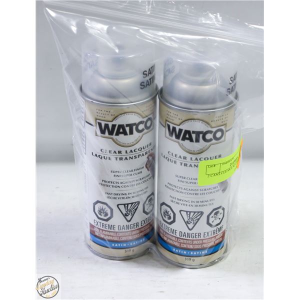 2 CANS CLEAR LAQUER