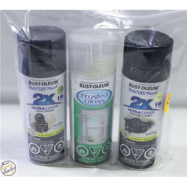 3PK RUSTOLEUM PAINT
