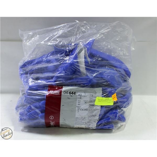 BAG OF UNUSED OLD STOCK ANSELL BLUE SZ 8/9