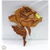 Image 1 : SOLID WOOD CARVED ROSE WORKING WITH WOOD