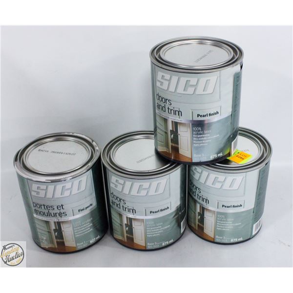 NEW 4PK SICO PEARL FINISH DOORS &