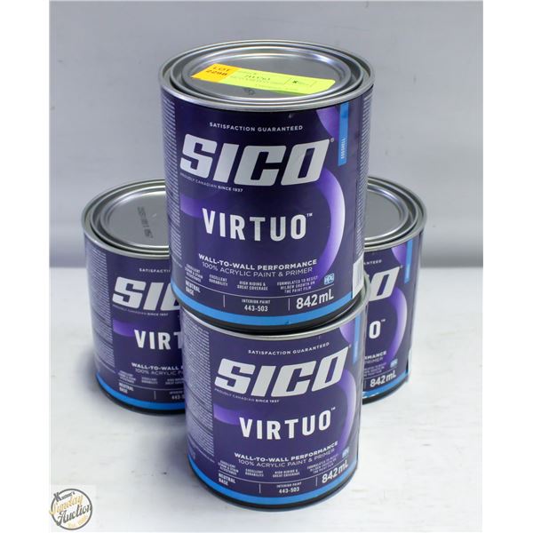 NEW 4PK SICO VIRTUO 100% ACRYLIC