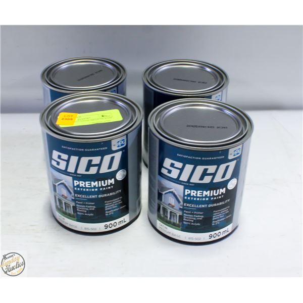 NEW 4PK SICO SATIN MEDIUM BASE