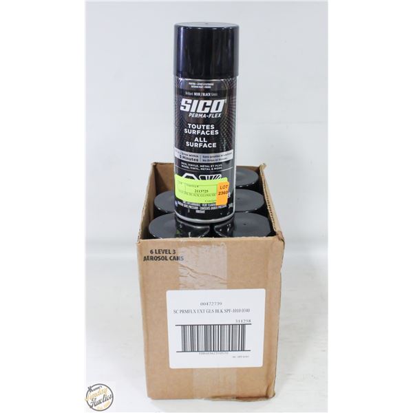 NEW 6PK BLACK GLOSS SICO ALL