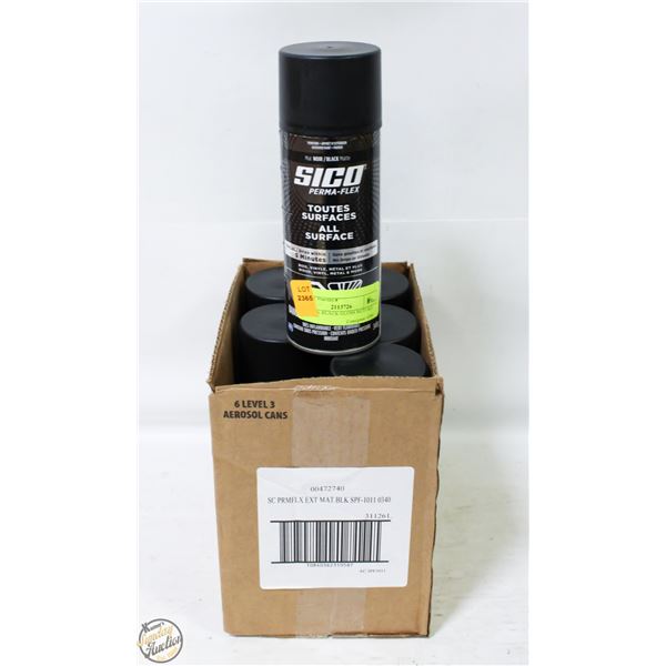 NEW 6PK BLACK MATTE SICO ALL