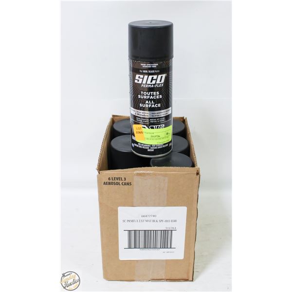 NEW 6PK BLACK MATTE SICO ALL