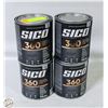 Image 1 : 4PK SEALED CANS SICO 360 TINTABLE WHITE SATIN