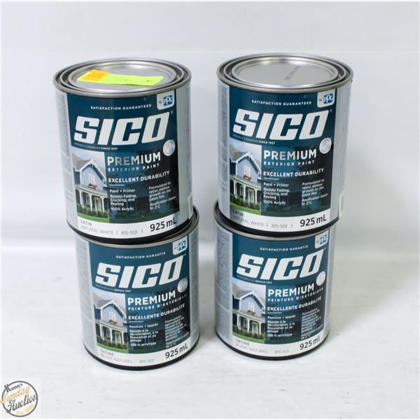 4PK SEALED CANS SICO PREMIUM SATIN NATURAL