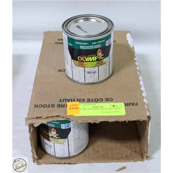 NEW 6PK OLYMPIC TINTABLE BASE