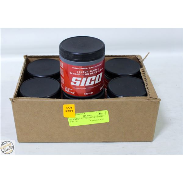 NEW 6PK SICO EGGSHELL FINISH FILLED