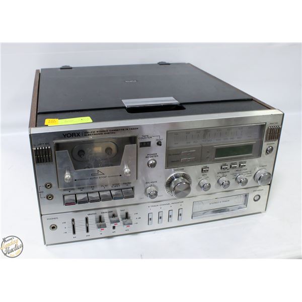 YORX RECEIVER/CASSETTE/8TRACK
