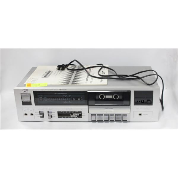 JVC KD-STEREO CASSETTE DECK WITH MANUAL