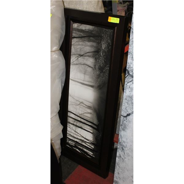 18" X 42" TREE PICTURE IN FRAME