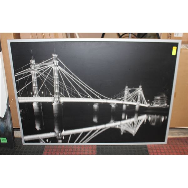 LARGE BRIDGE THEME WALL ART 39.5" X 55"