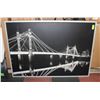 LARGE BRIDGE THEME WALL ART 39.5" X 55"