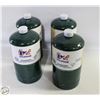 Image 1 : LOT OF 4 MINI GREEN PROPANE TANKS
