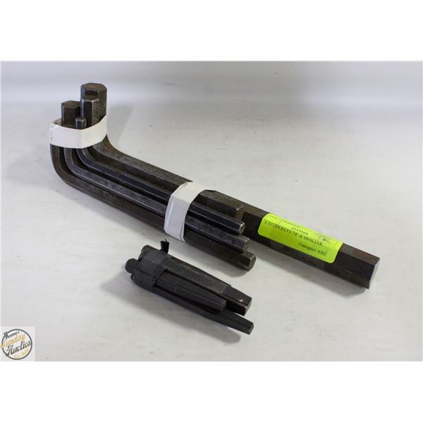 6 ALLEN KEYS 7/8" & SMALLER