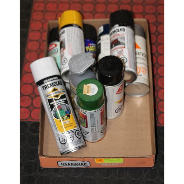LOT OF SPRAY PAINT